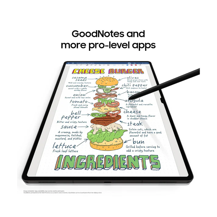 Samsung Galaxy Tab S9 12GB Ram, 256GB Storage (Wi-Fi + 5G) - Image 2