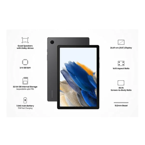 Samsung Galaxy Tab A8 4GB Ram, 64GB Storage (LTE) - Image 3