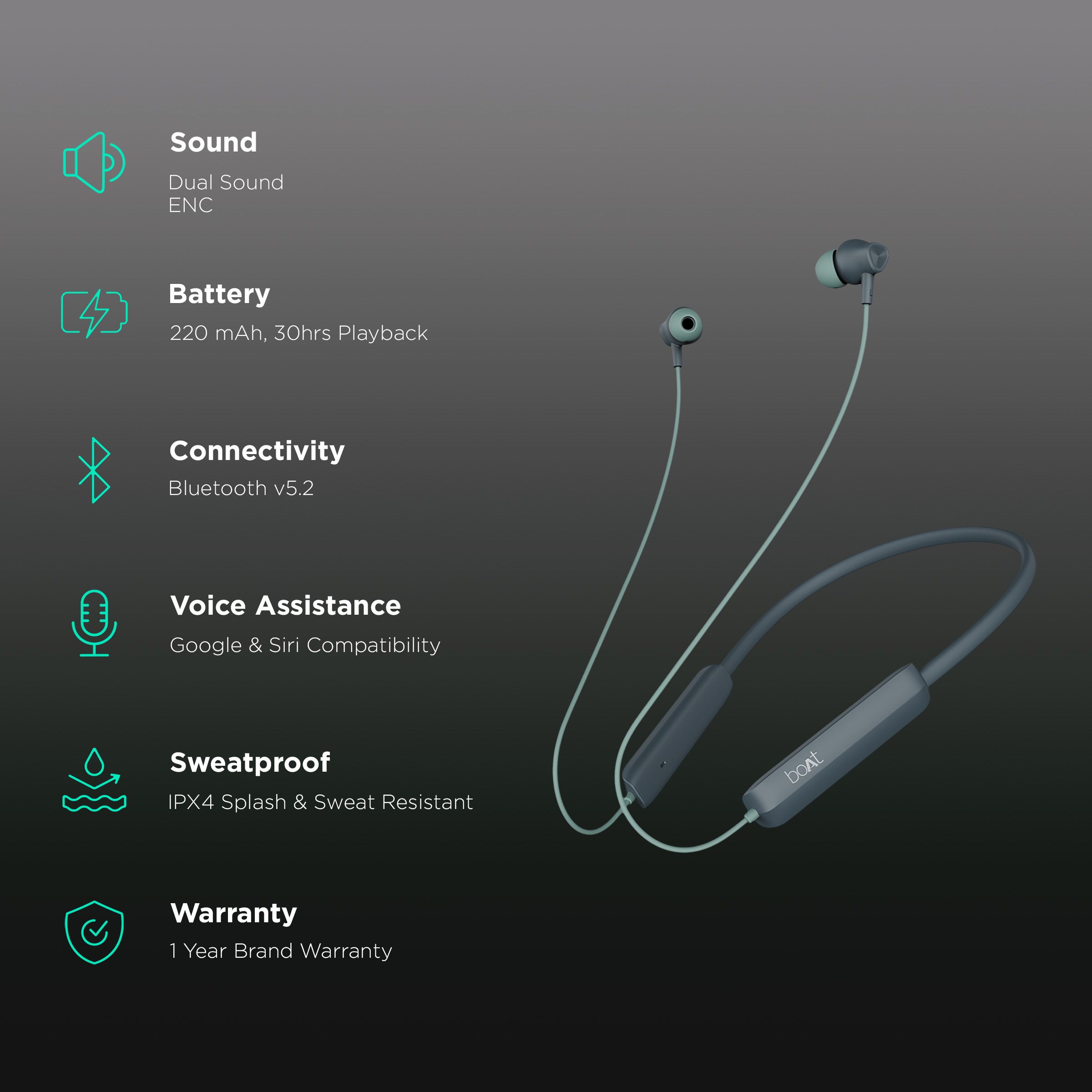 boAt Rockerz Enticer BT Neckband - Image 4